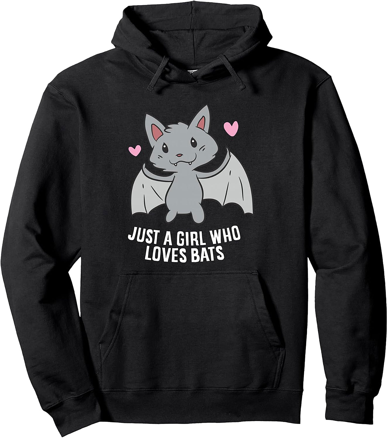 Just a Girl Who Loves Bats Pullover Hoodie | Cozy & Cute