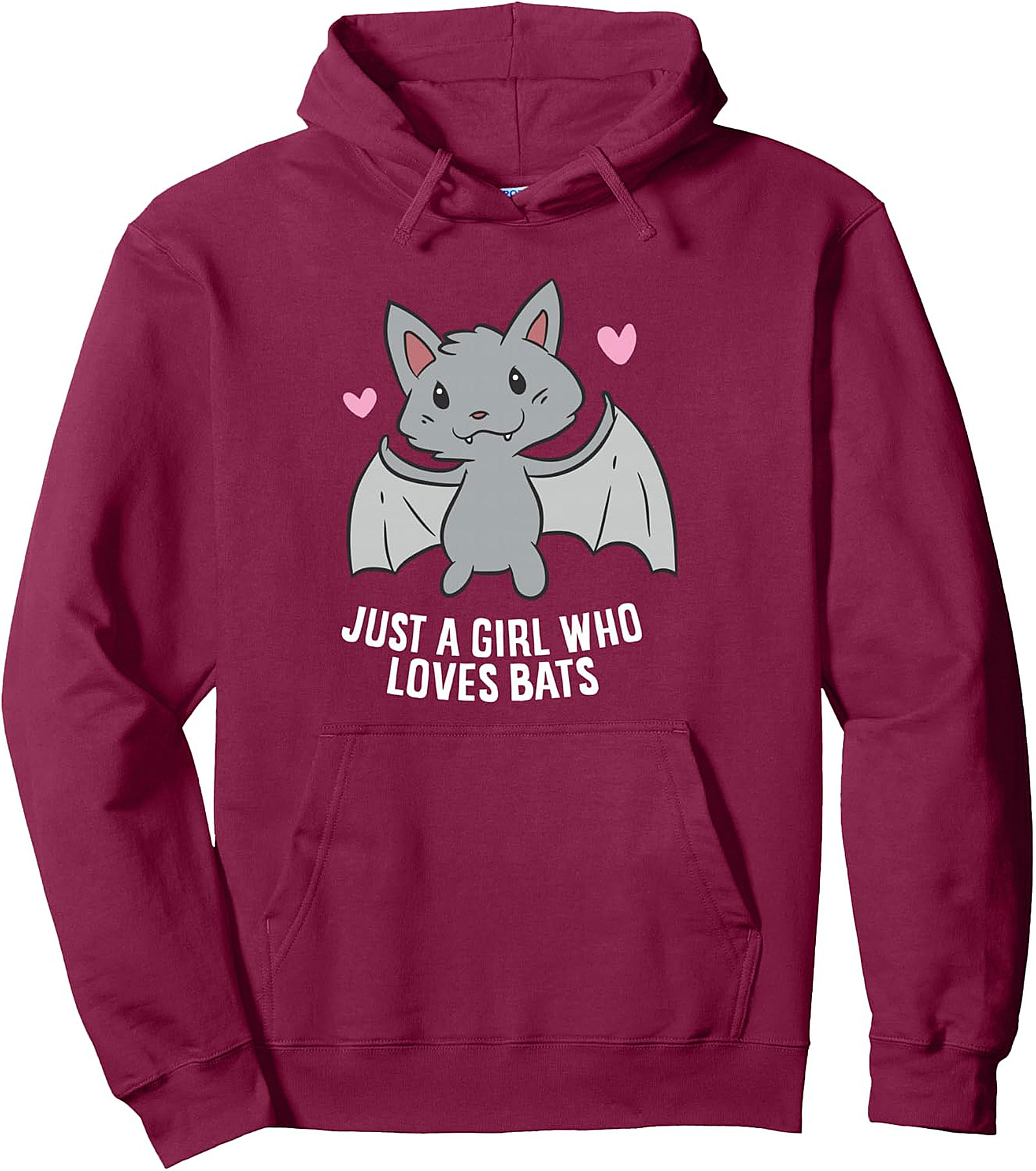 Just a Girl Who Loves Bats Pullover Hoodie | Cozy & Cute