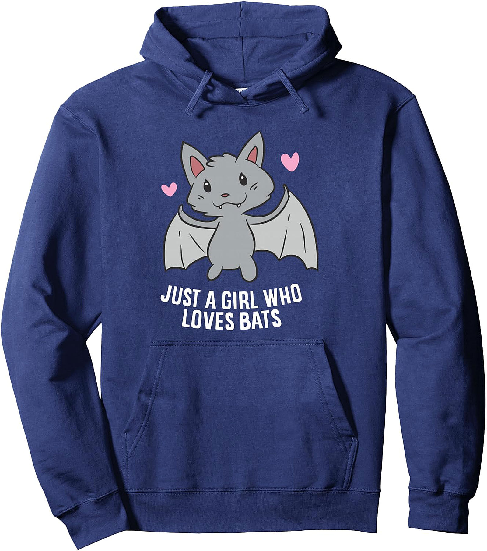 Just a Girl Who Loves Bats Pullover Hoodie | Cozy & Cute