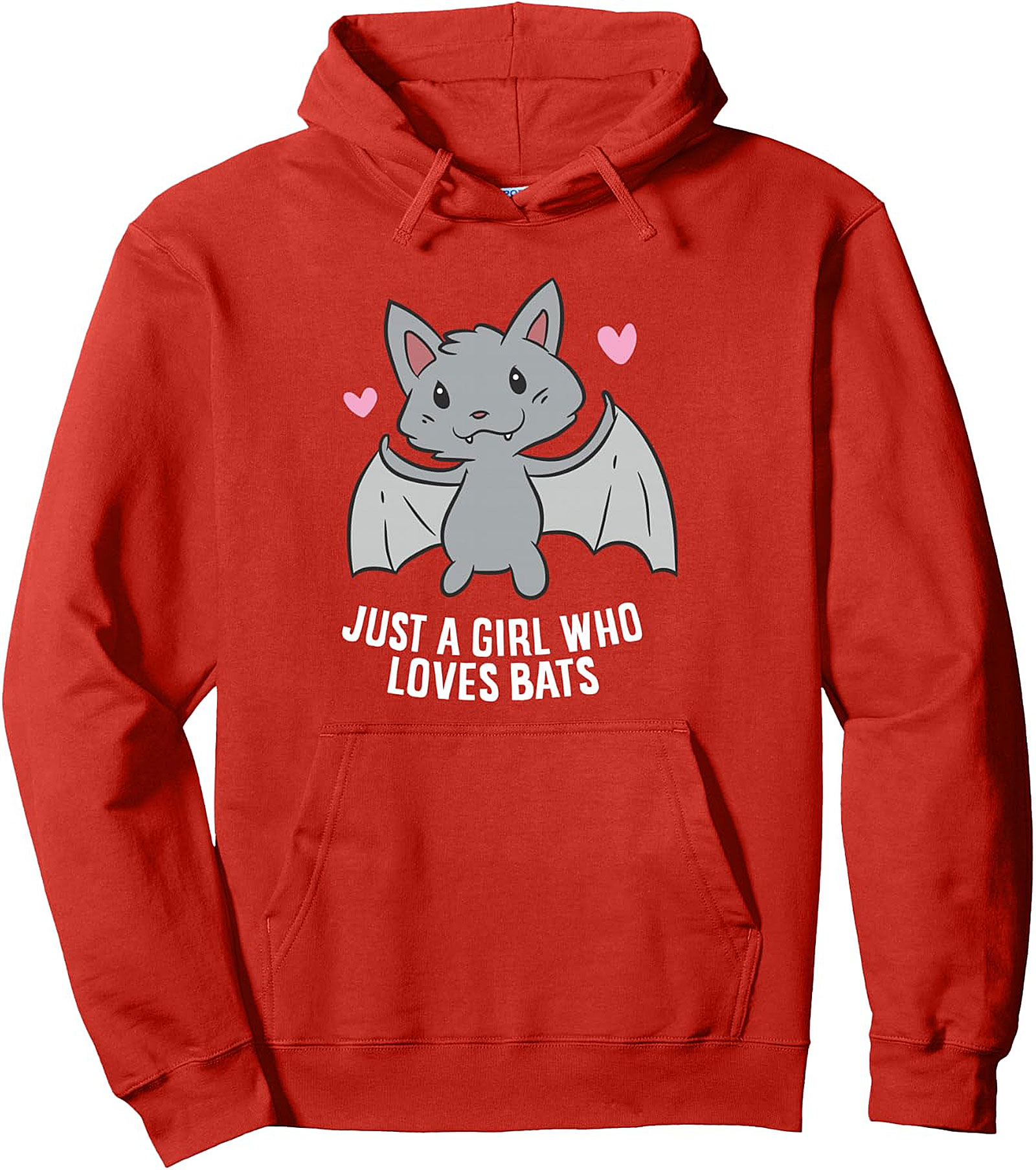 Just a Girl Who Loves Bats Pullover Hoodie | Cozy & Cute