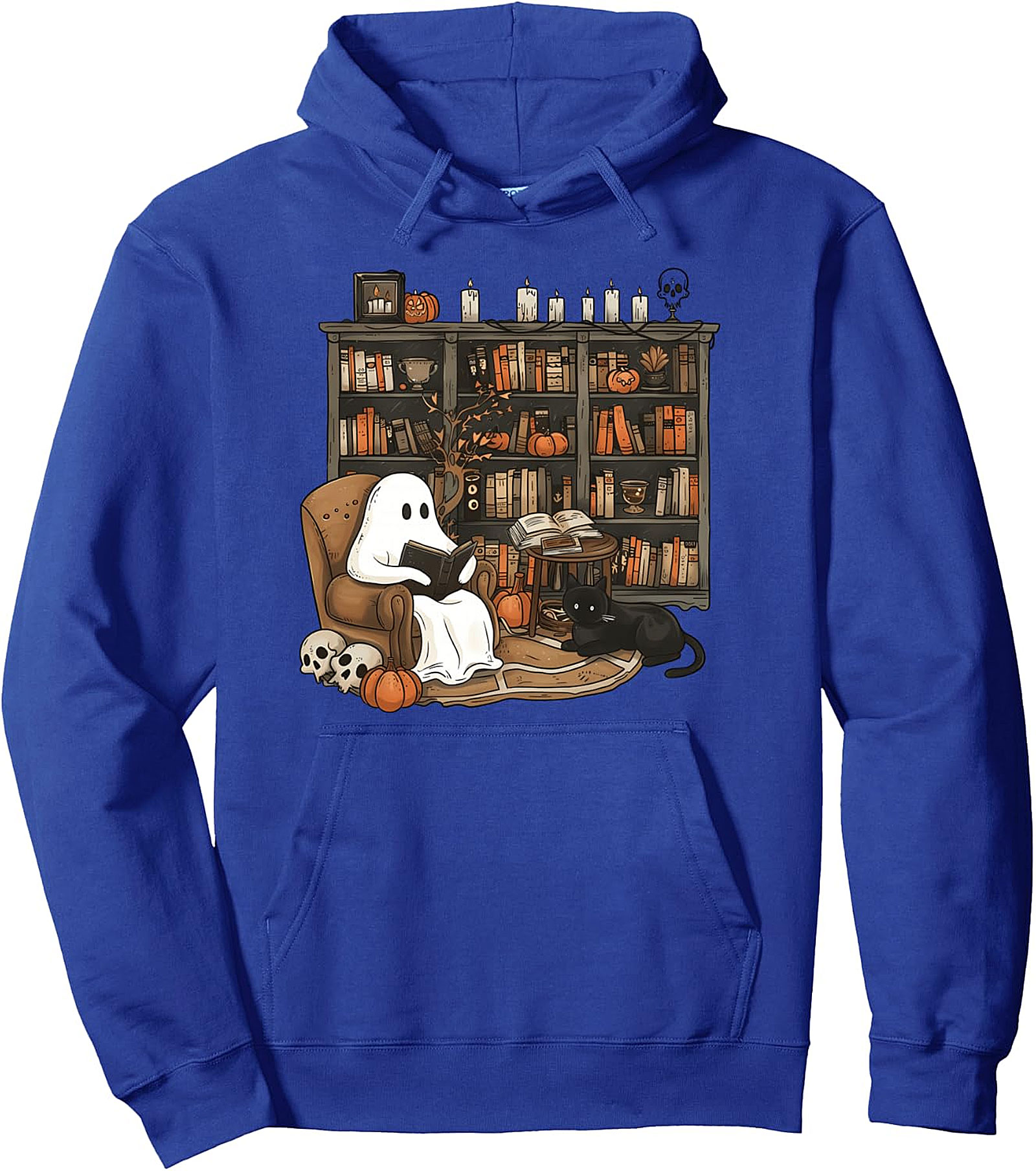 Ghost Reading Hoodie | Cozy Book Lover Halloween Pullover