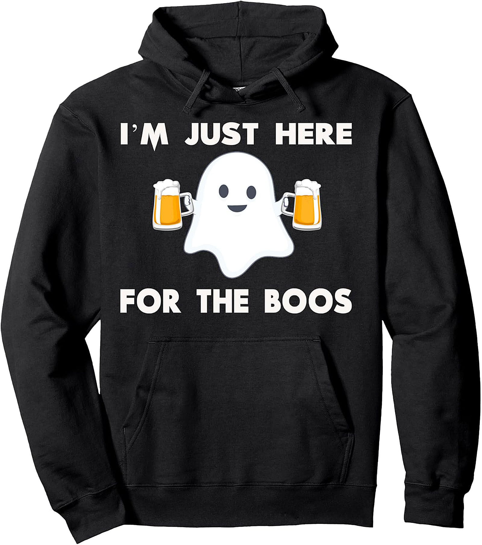 I'm Just Here For The Boos Funny Halloween Hoodie