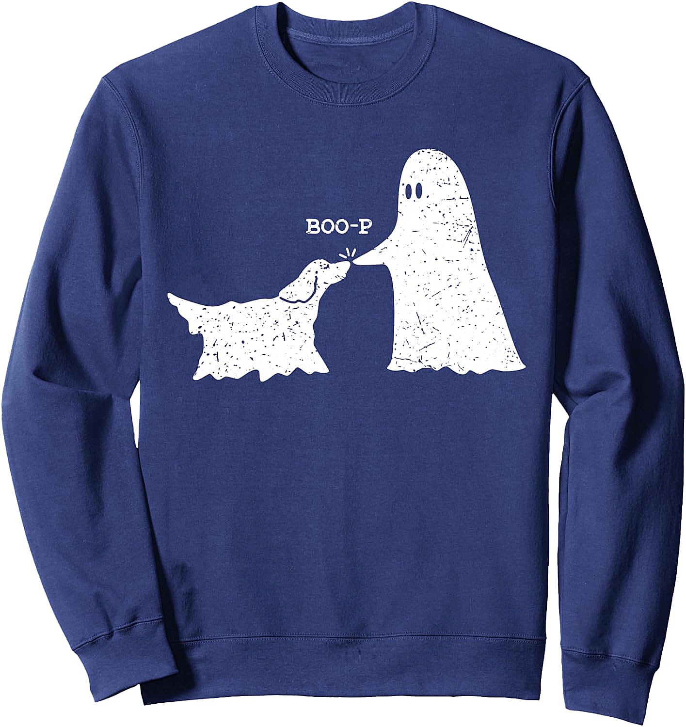  Retro Vintage Ghost Dog Boo-p Halloween Sweatshirt