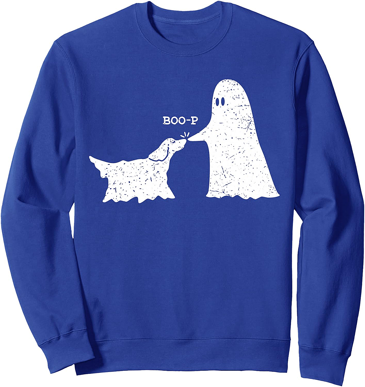  Retro Vintage Ghost Dog Boo-p Halloween Sweatshirt