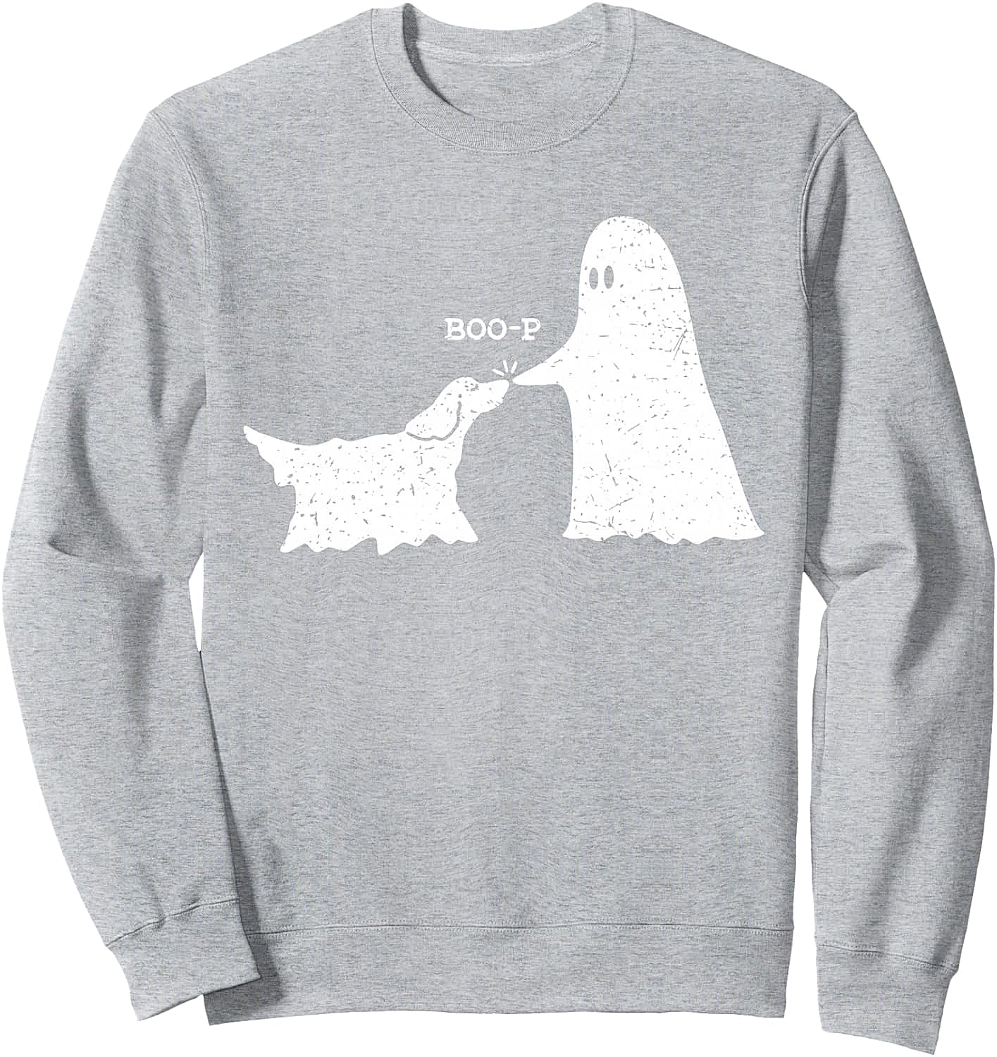  Retro Vintage Ghost Dog Boo-p Halloween Sweatshirt