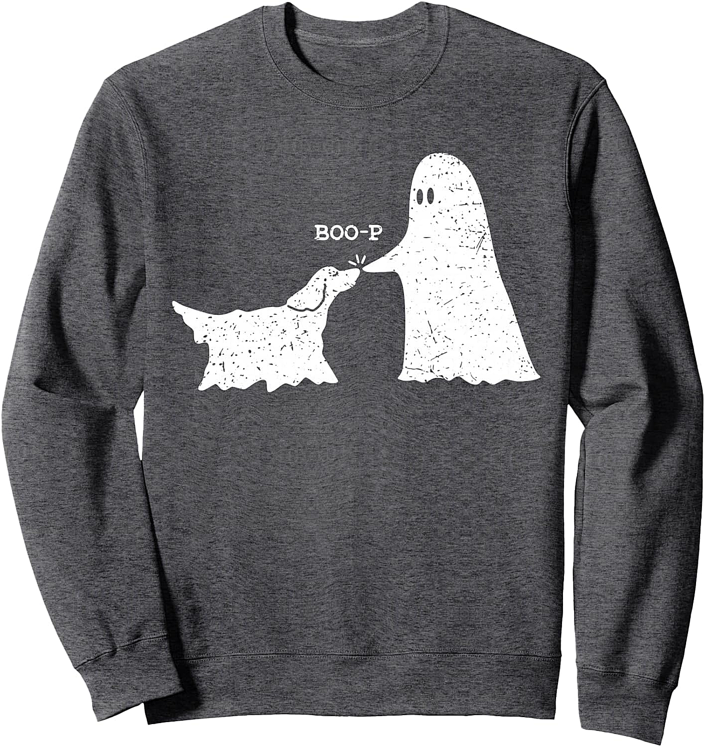  Retro Vintage Ghost Dog Boo-p Halloween Sweatshirt