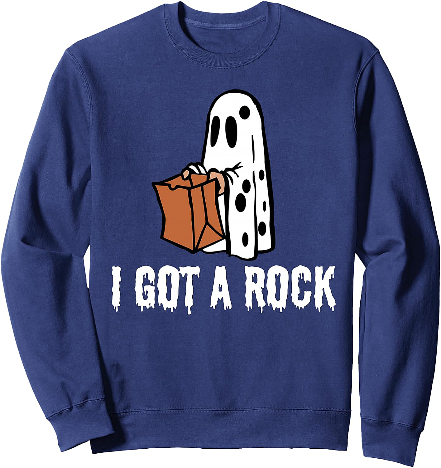 I Got A Rock Halloween Sweatshirt Funny Peanuts Ghost Tee