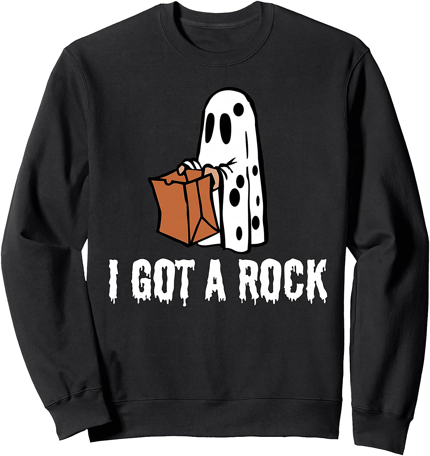 I Got A Rock Halloween Sweatshirt Funny Peanuts Ghost Tee