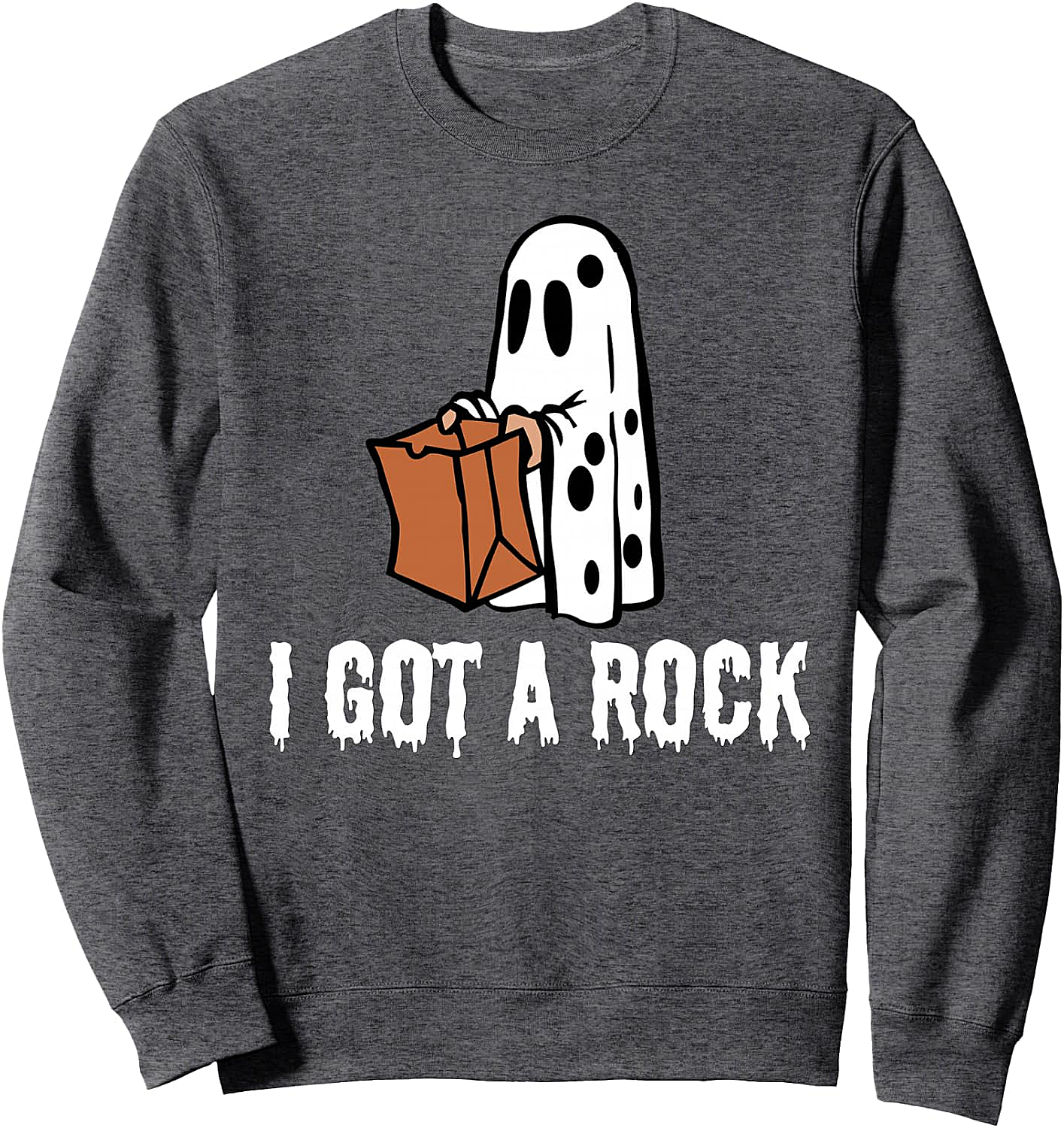 I Got A Rock Halloween Sweatshirt Funny Peanuts Ghost Tee