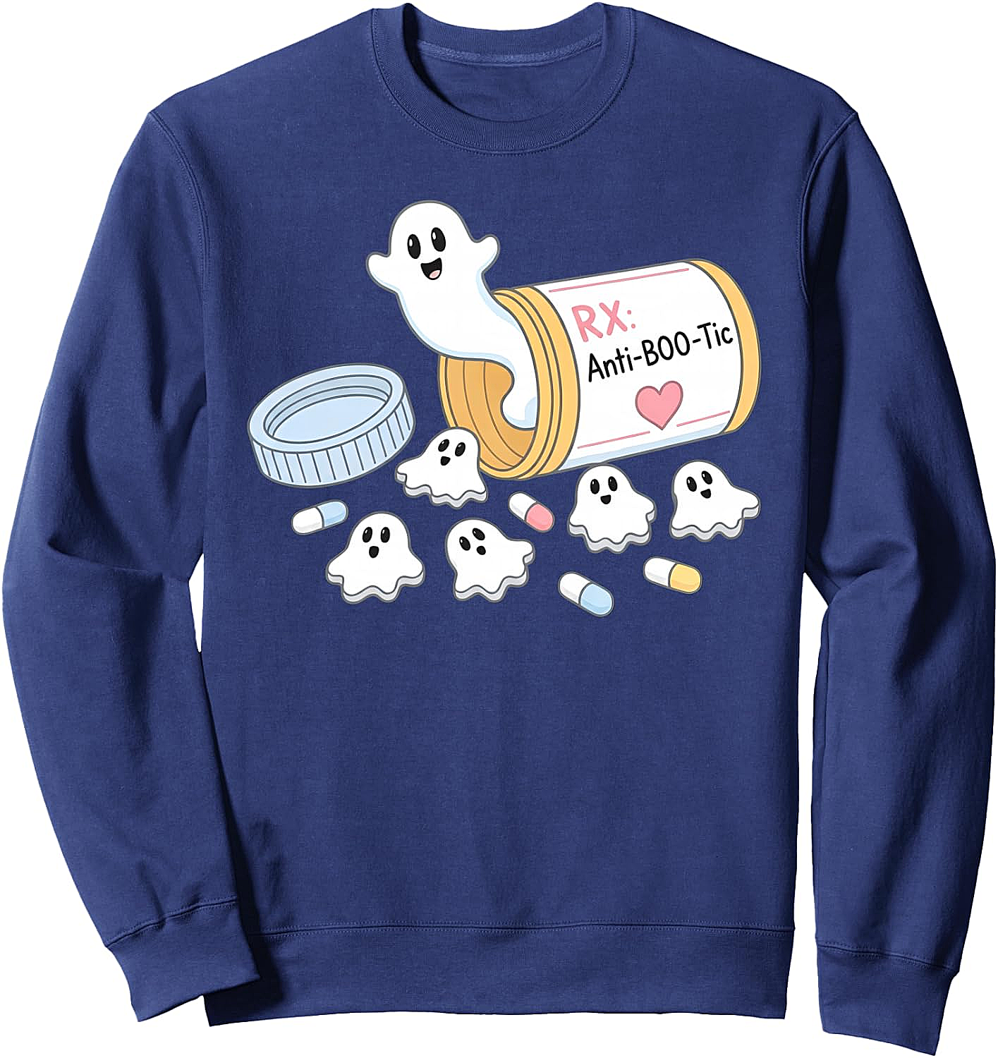 Anti-BOO-Tic Ghost Pills Halloween Sweatshirt - Funny Nurse & Pharmacist Tech Gift