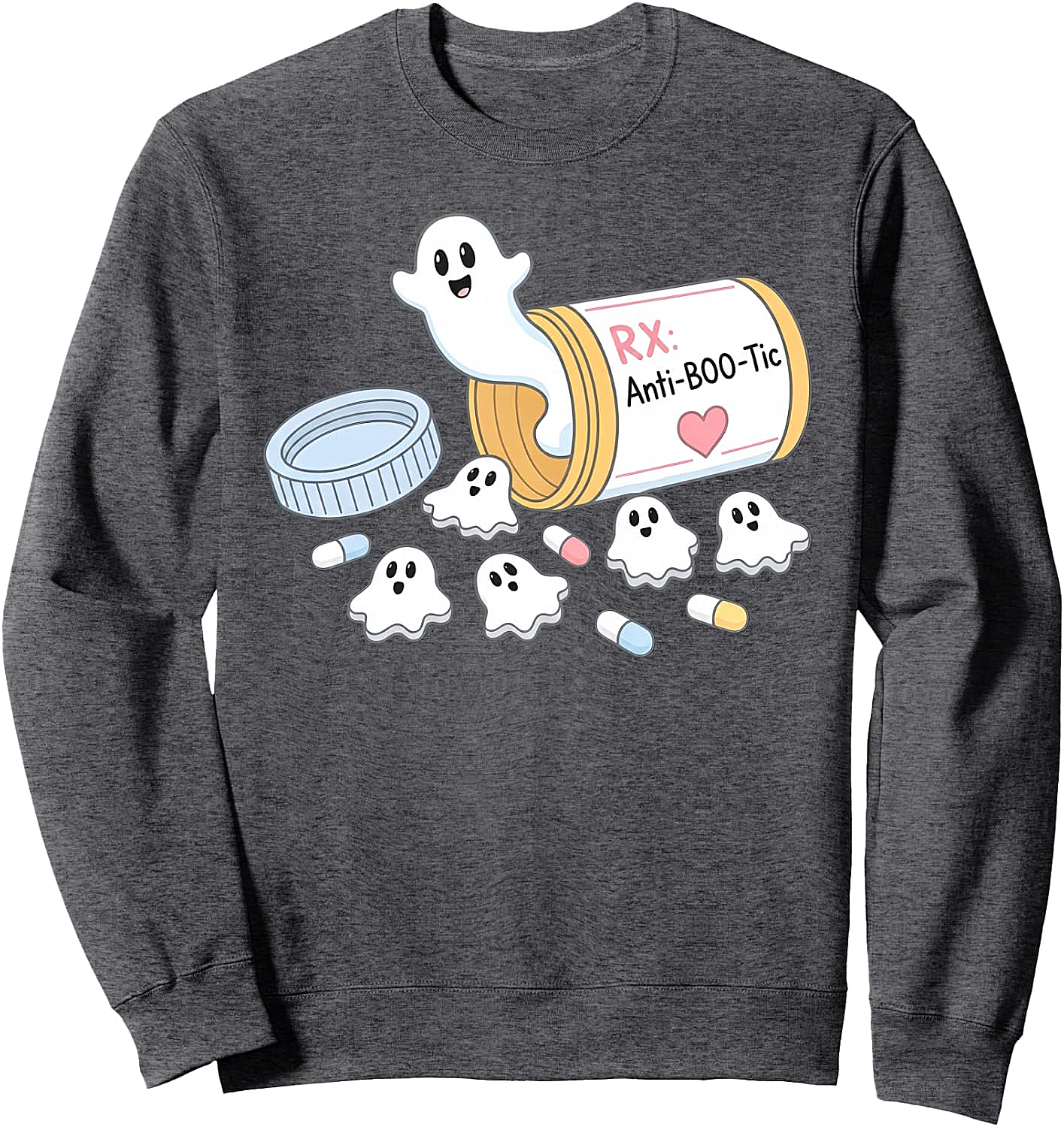 Anti-BOO-Tic Ghost Pills Halloween Sweatshirt - Funny Nurse & Pharmacist Tech Gift