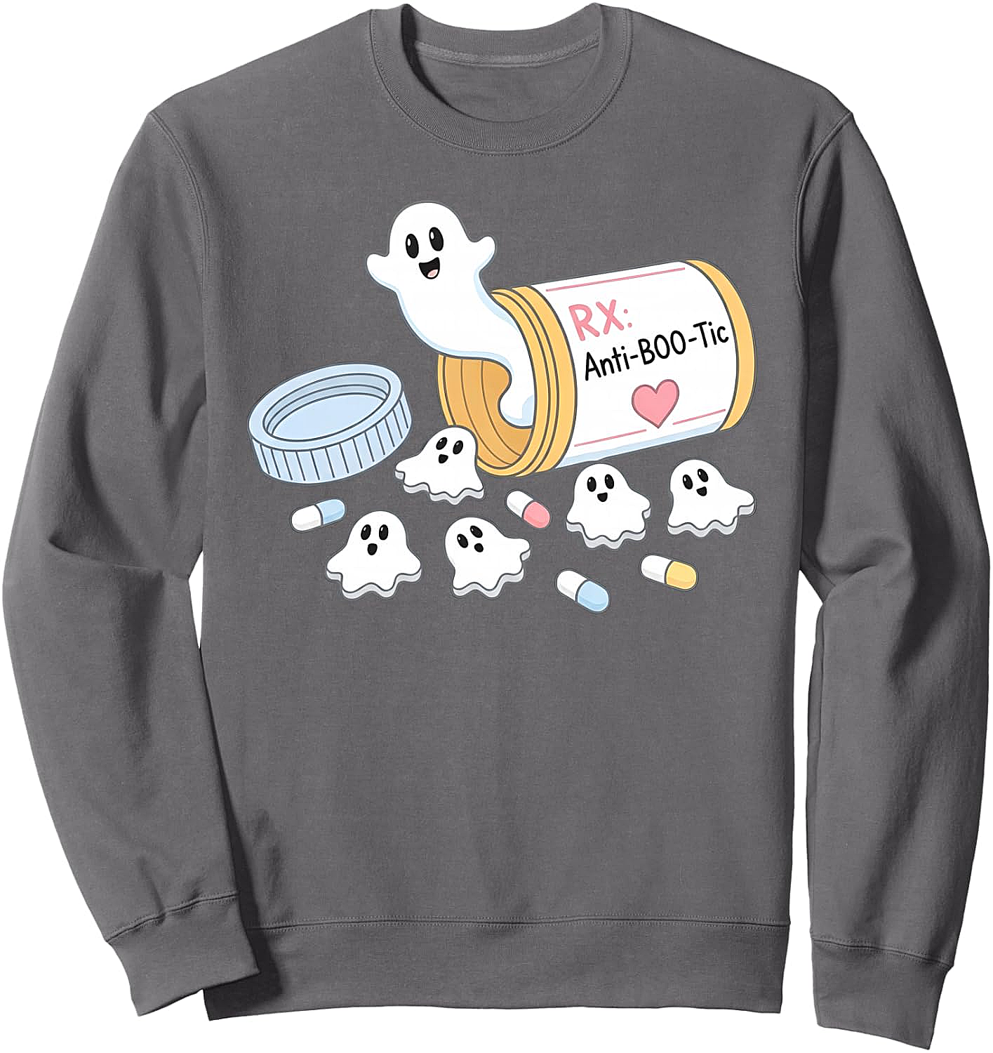 Anti-BOO-Tic Ghost Pills Halloween Sweatshirt - Funny Nurse & Pharmacist Tech Gift
