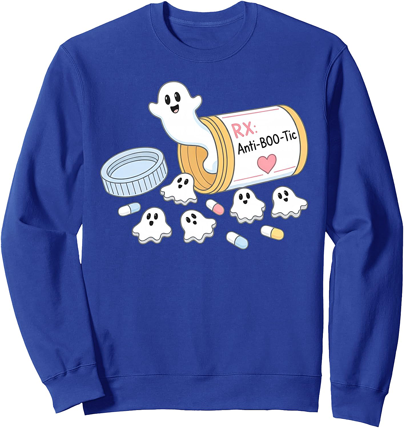 Anti-BOO-Tic Ghost Pills Halloween Sweatshirt - Funny Nurse & Pharmacist Tech Gift