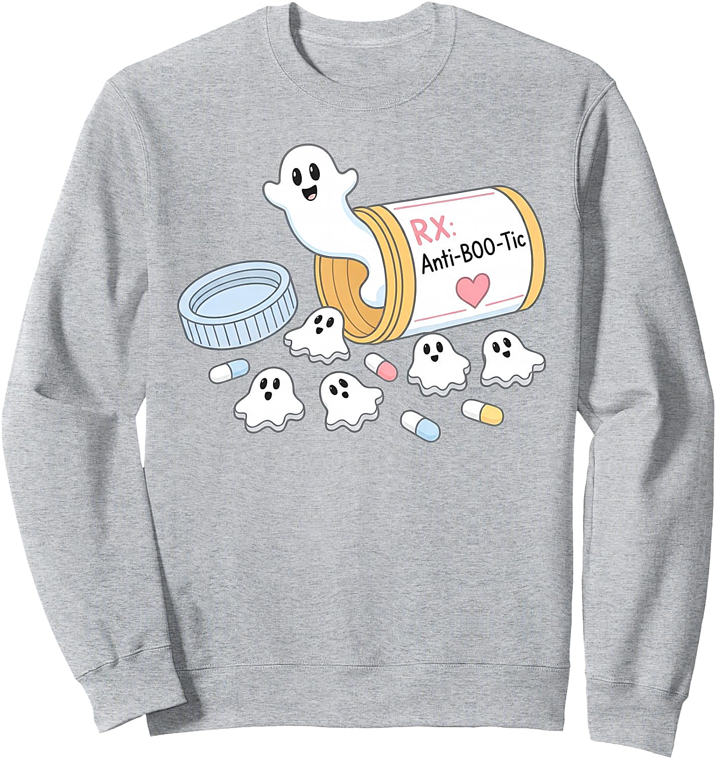 Anti-BOO-Tic Ghost Pills Halloween Sweatshirt - Funny Nurse & Pharmacist Tech Gift
