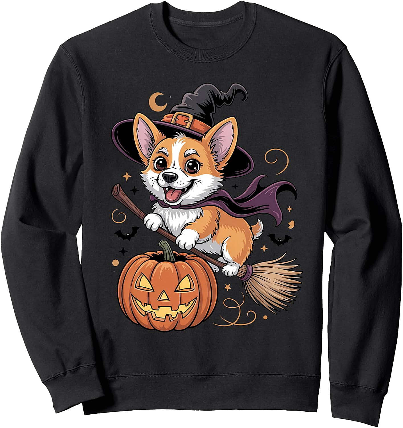 Cute Corgi Halloween Sweatshirt Dog Lover Apparel