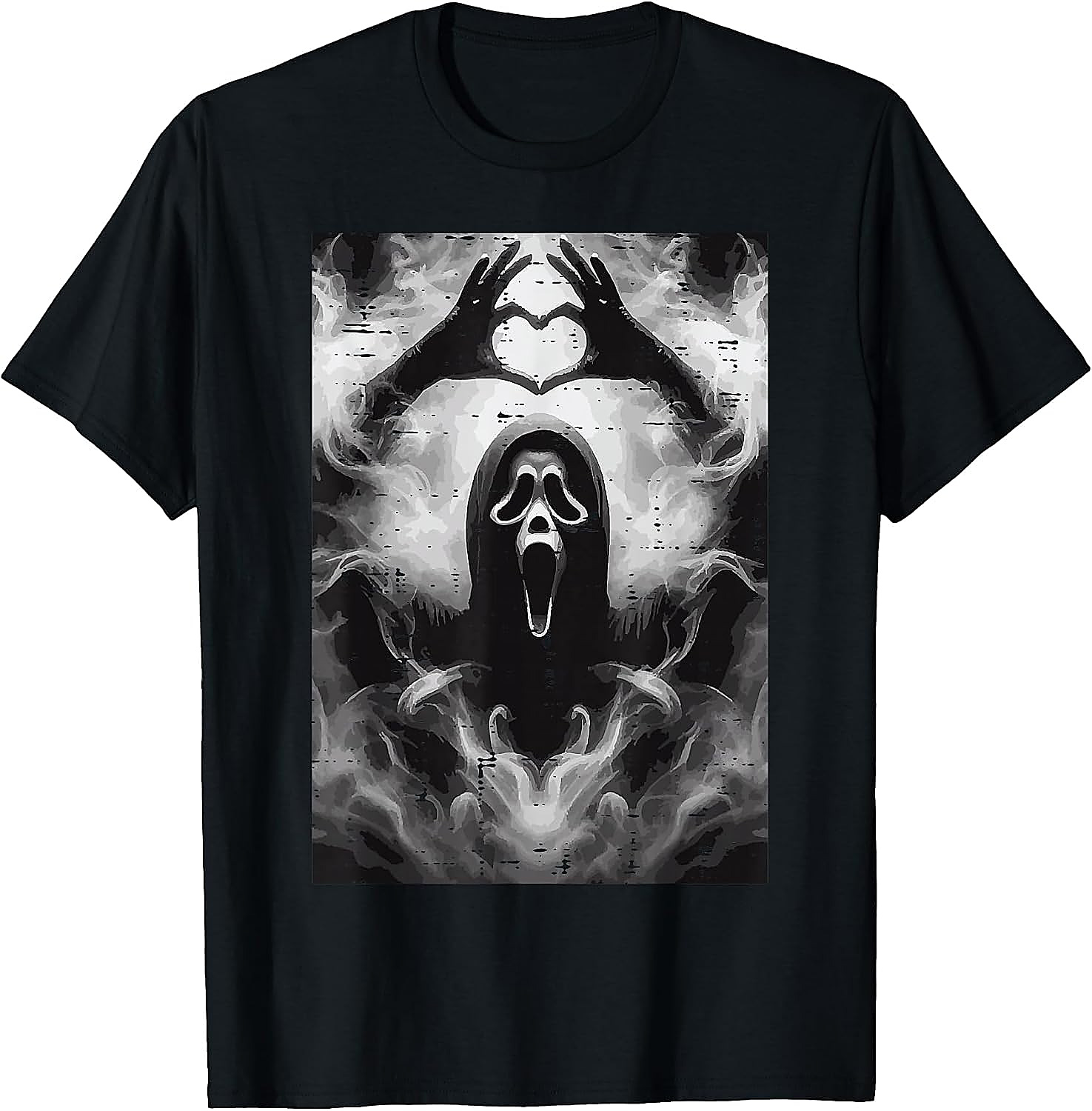 Ghost Hand Heart Horror T-Shirt | Funny Scream Fan Tee