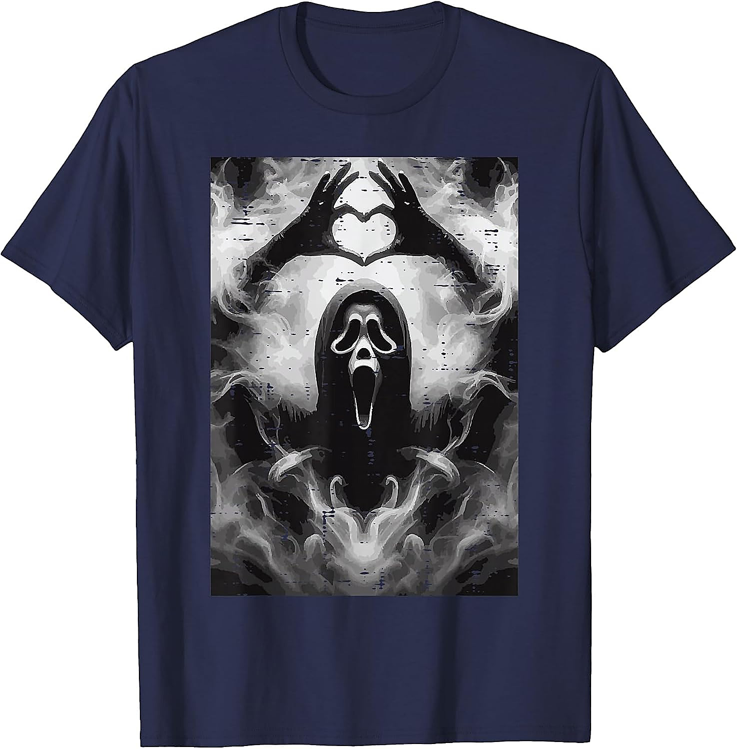 Ghost Hand Heart Horror T-Shirt | Funny Scream Fan Tee