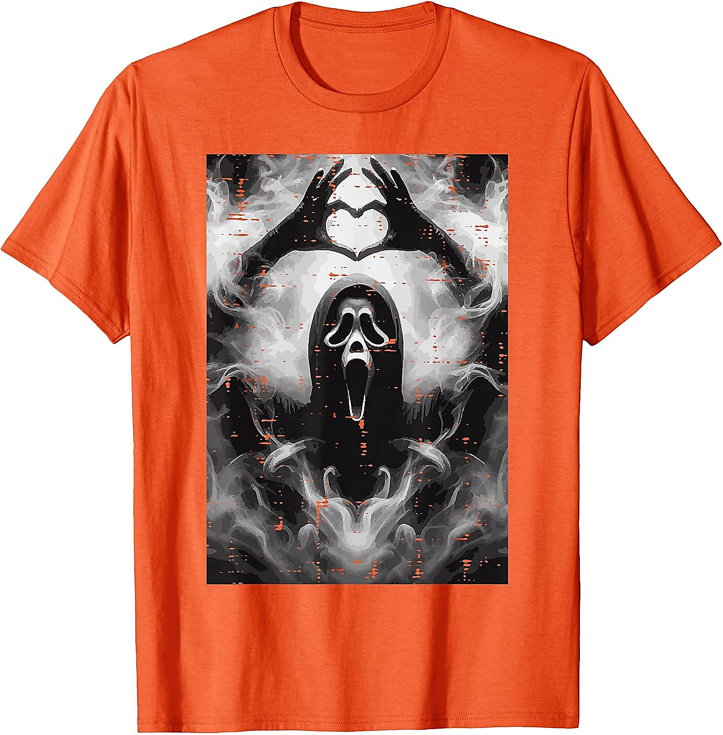 Ghost Hand Heart Horror T-Shirt | Funny Scream Fan Tee