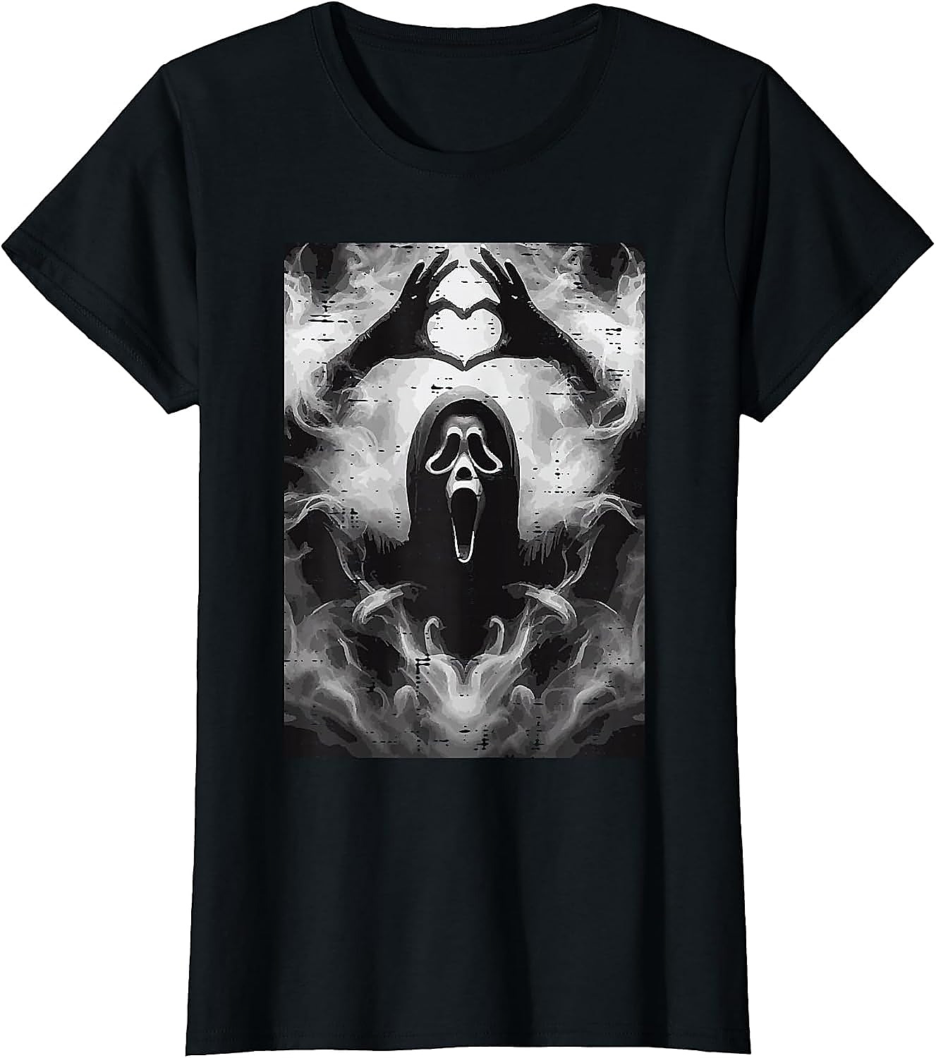 Ghost Hand Heart Horror T-Shirt | Funny Scream Fan Tee