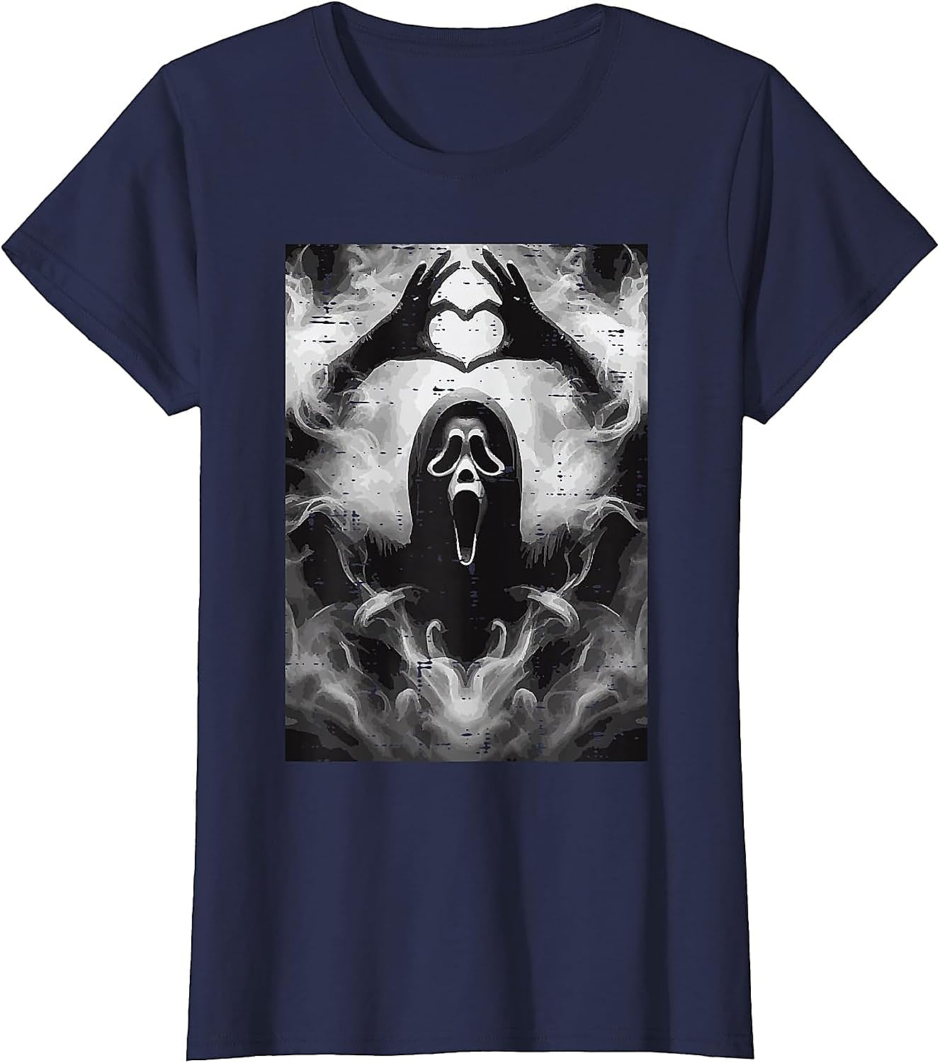Ghost Hand Heart Horror T-Shirt | Funny Scream Fan Tee