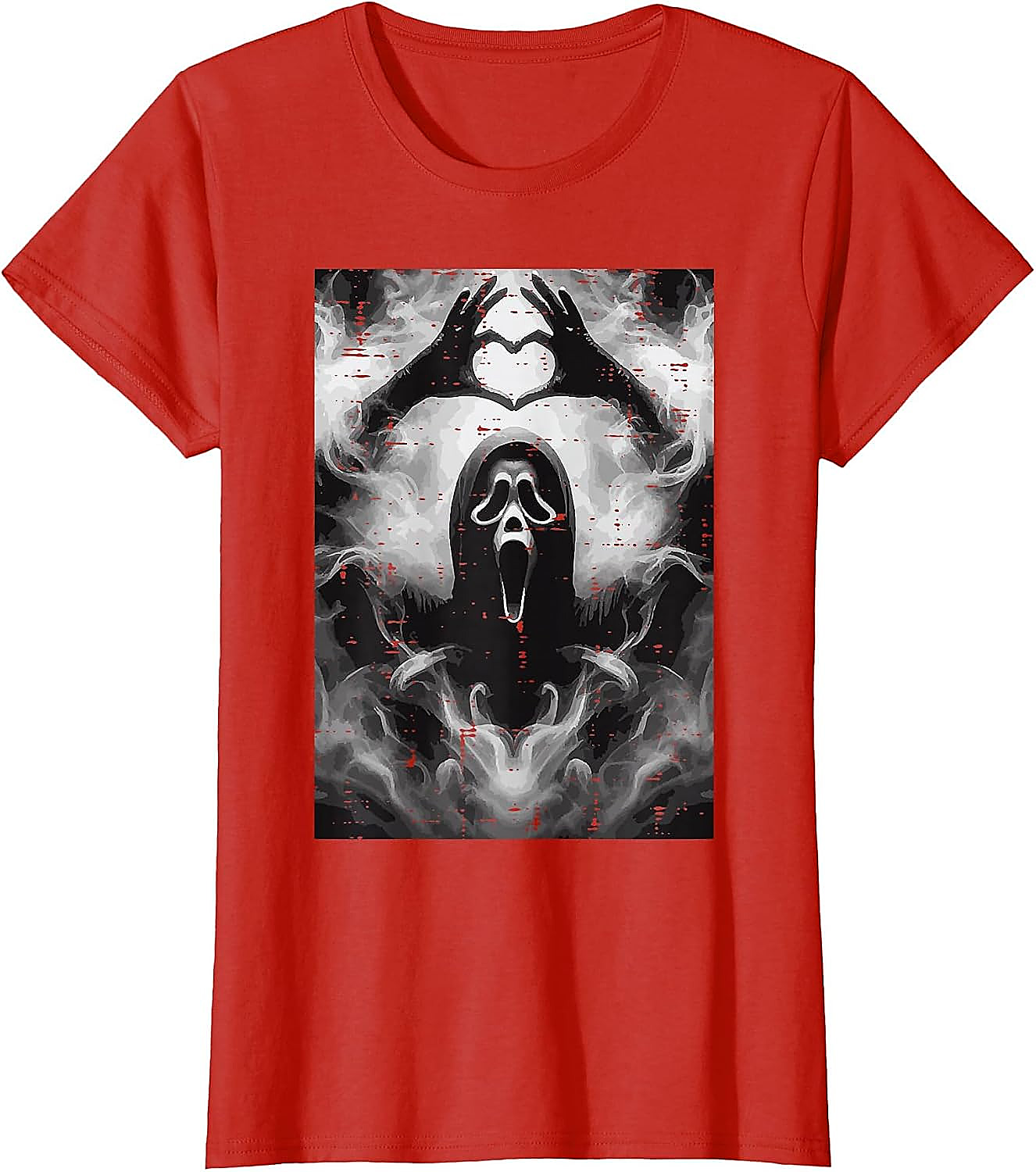 Ghost Hand Heart Horror T-Shirt | Funny Scream Fan Tee