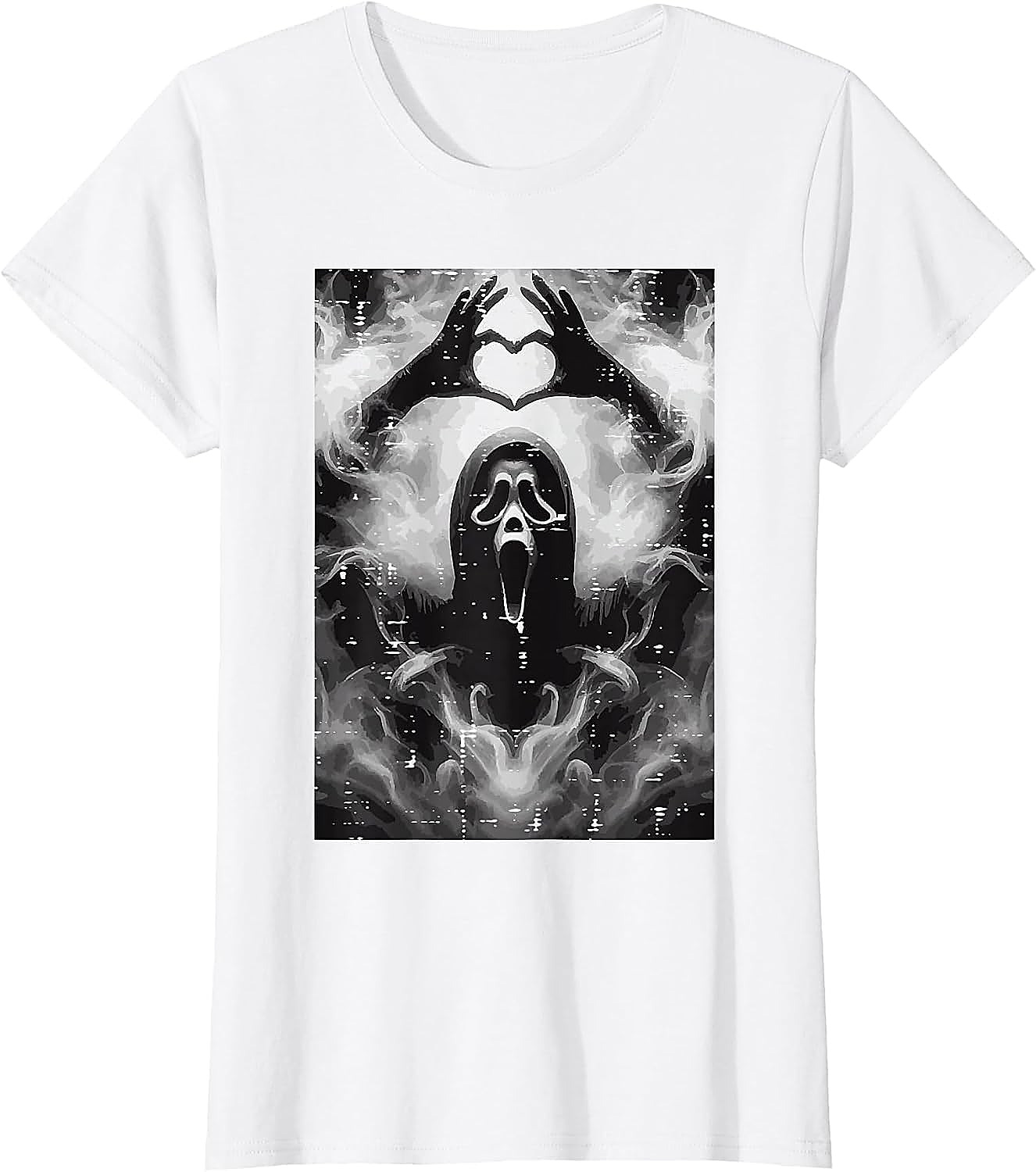 Ghost Hand Heart Horror T-Shirt | Funny Scream Fan Tee