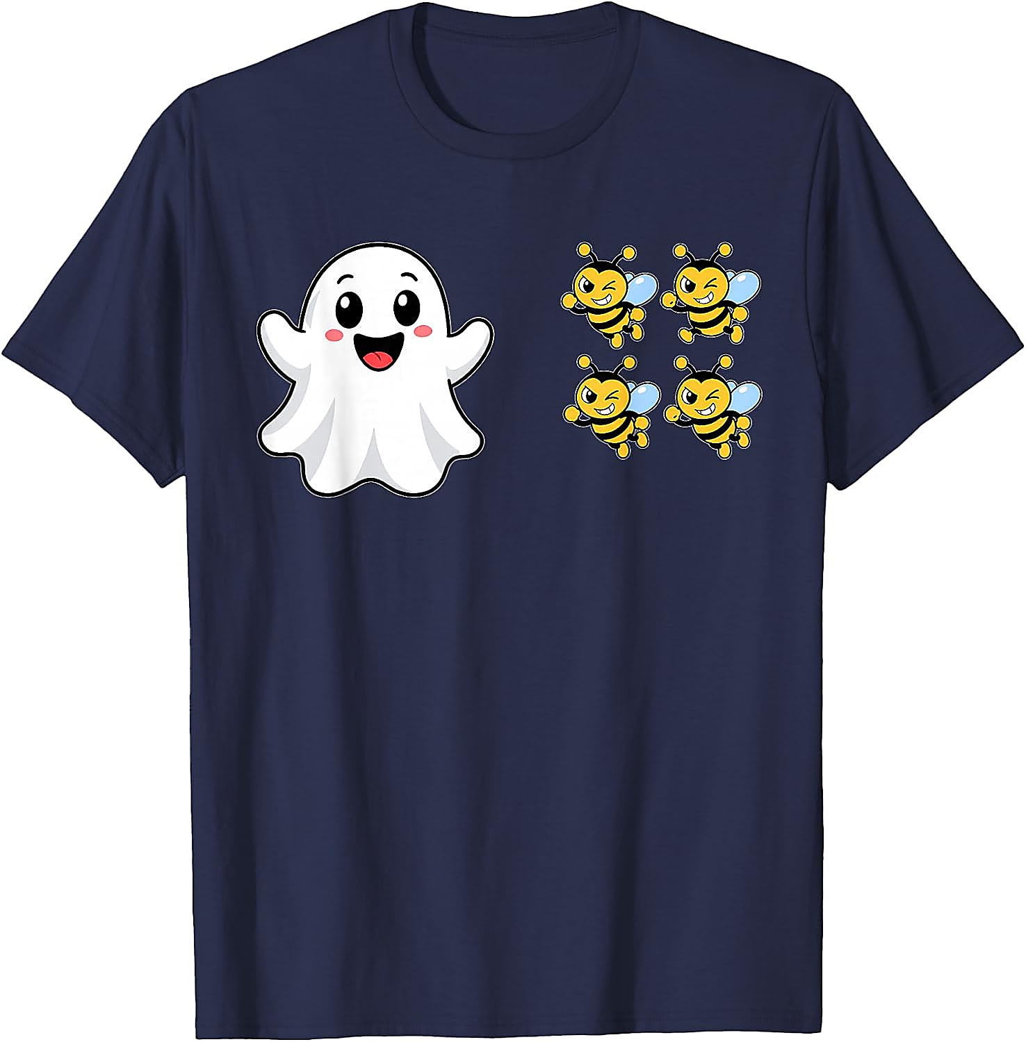 Funny Boo Bees Ghost Halloween T-Shirt | Cute Pun Tee