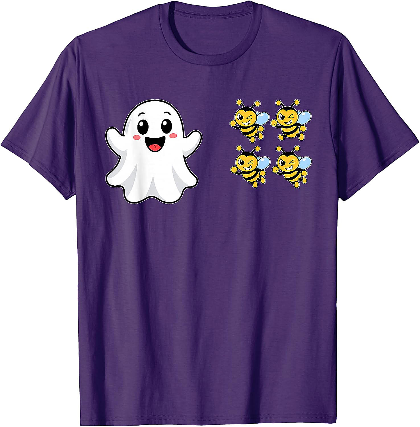Funny Boo Bees Ghost Halloween T-Shirt | Cute Pun Tee