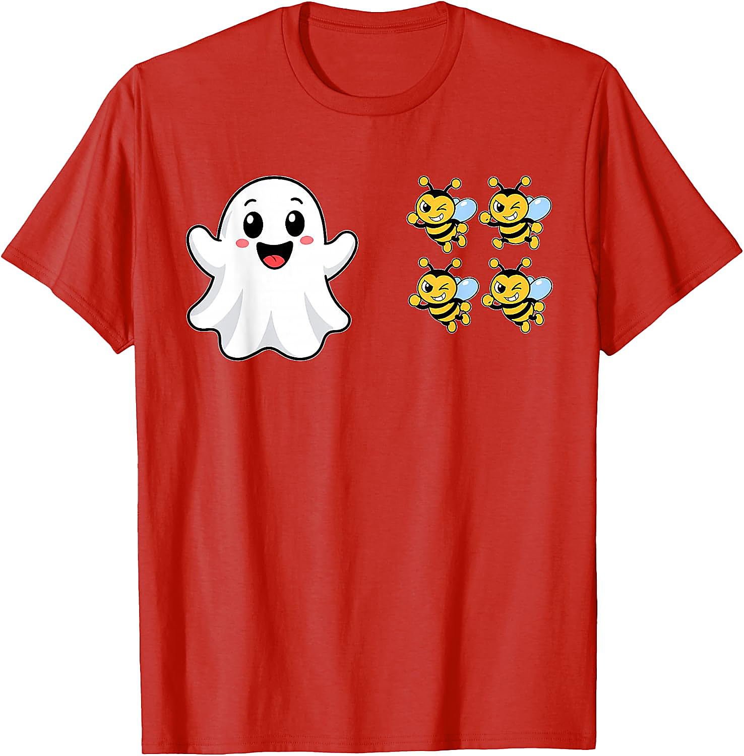 Funny Boo Bees Ghost Halloween T-Shirt | Cute Pun Tee