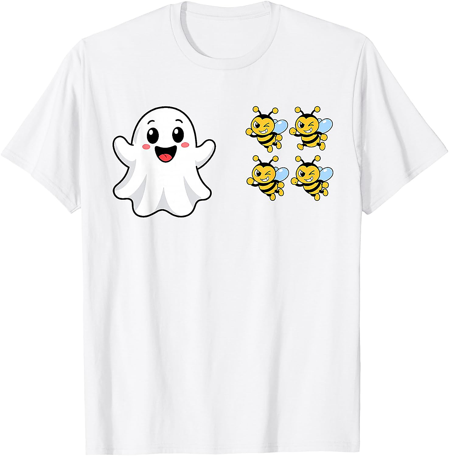 Funny Boo Bees Ghost Halloween T-Shirt | Cute Pun Tee