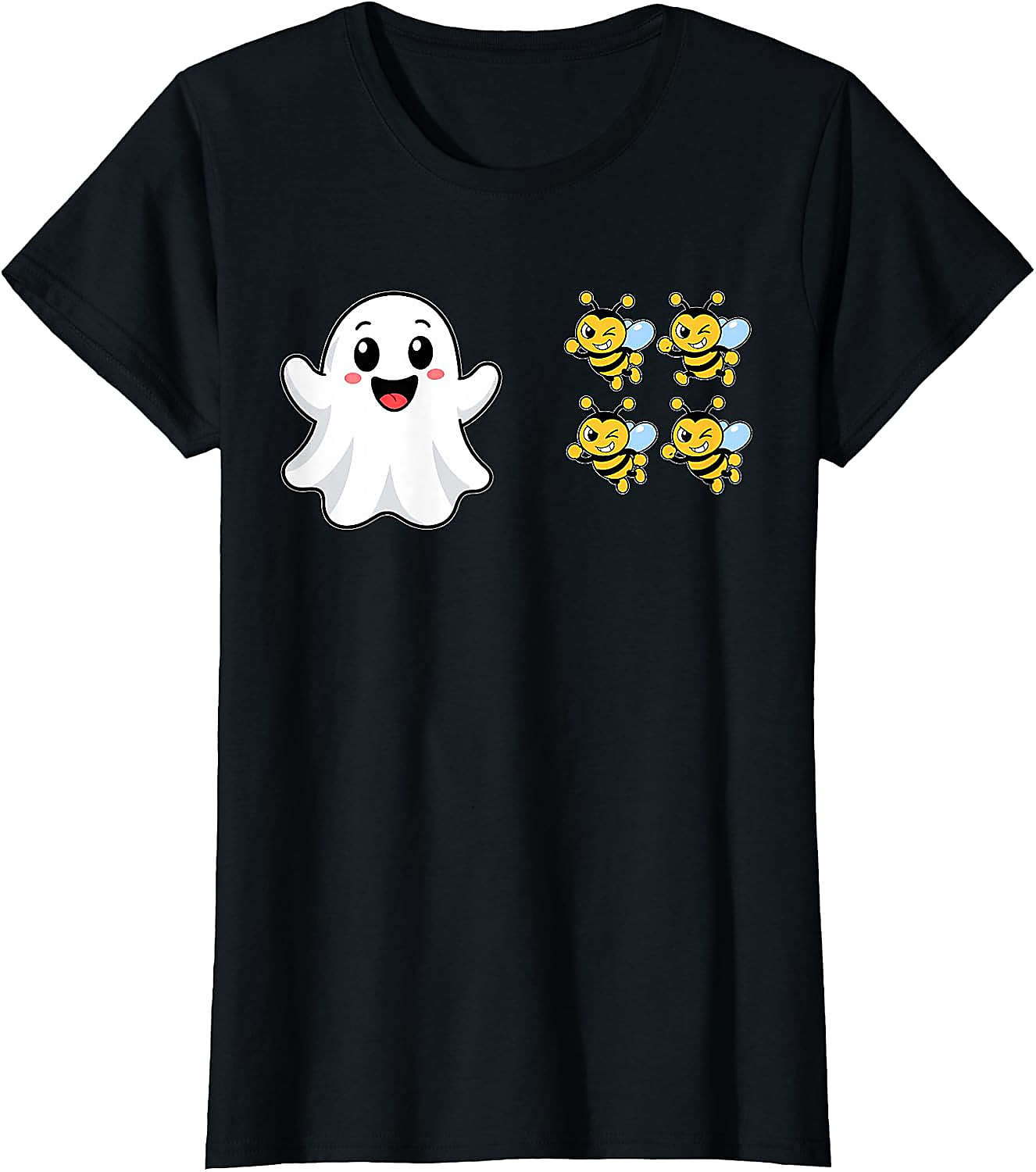 Funny Boo Bees Ghost Halloween T-Shirt | Cute Pun Tee