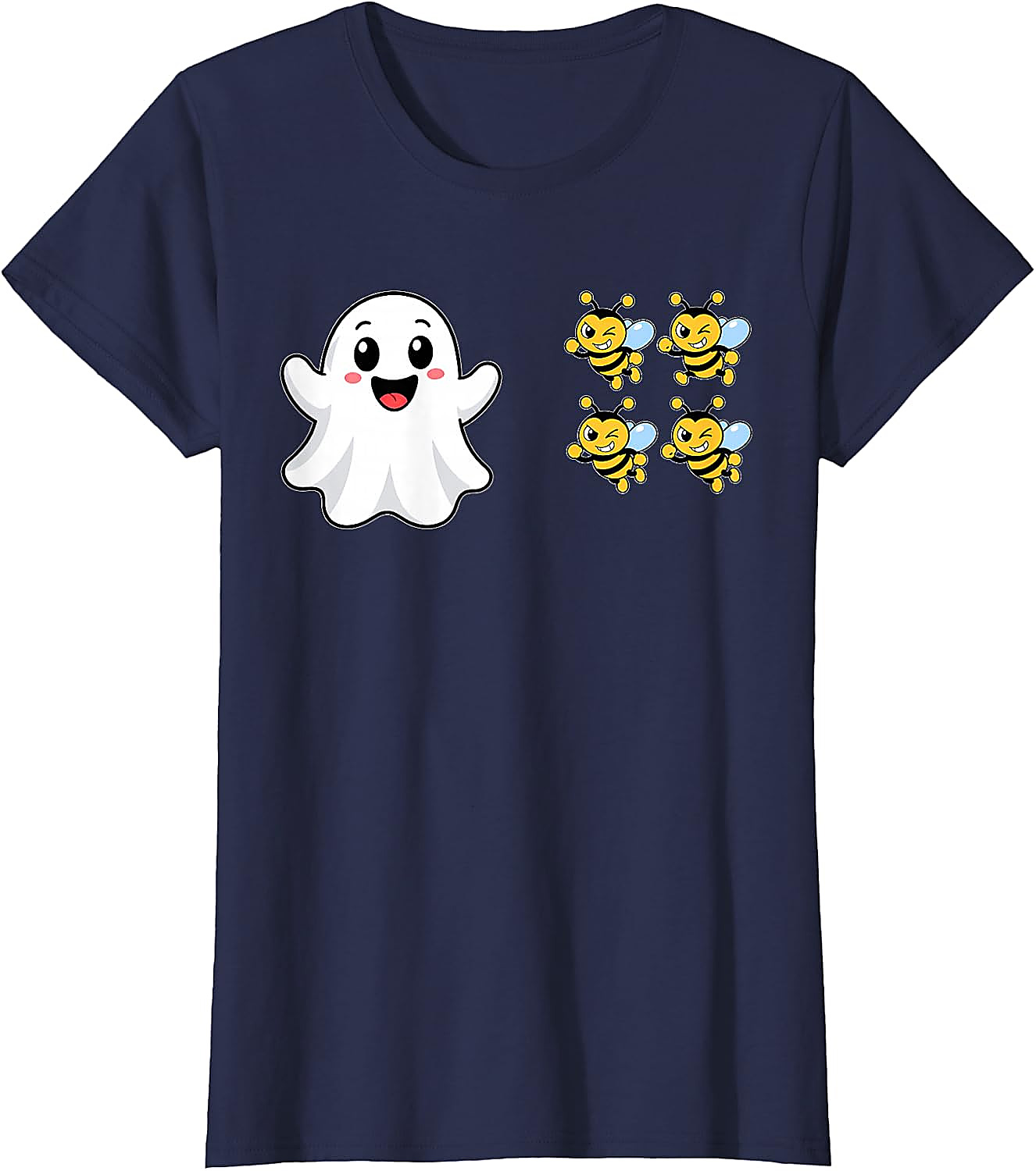 Funny Boo Bees Ghost Halloween T-Shirt | Cute Pun Tee