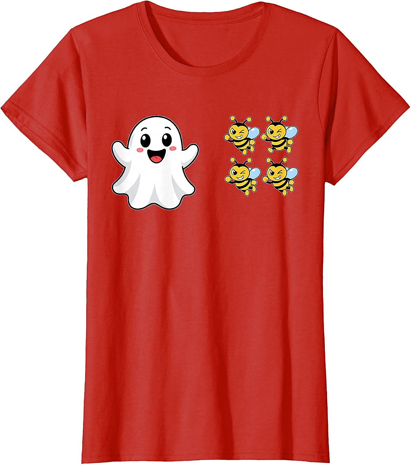 Funny Boo Bees Ghost Halloween T-Shirt | Cute Pun Tee