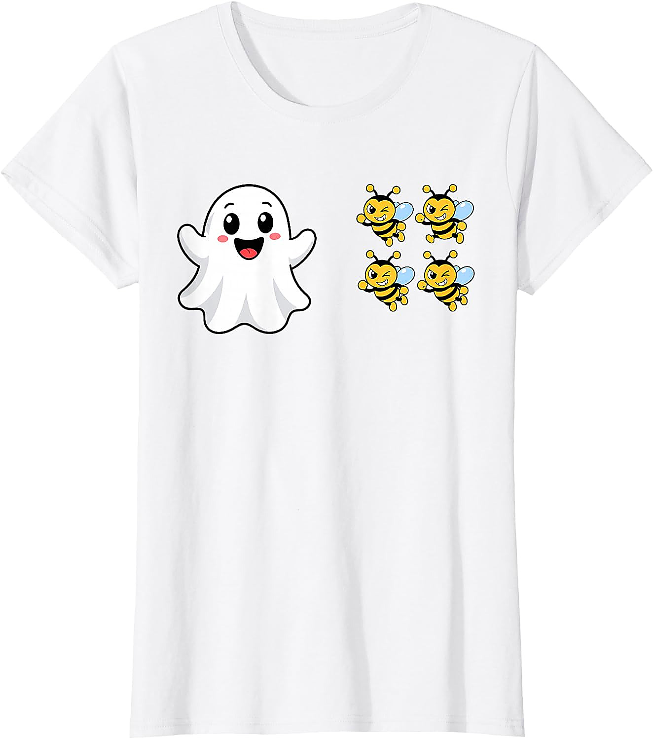 Funny Boo Bees Ghost Halloween T-Shirt | Cute Pun Tee