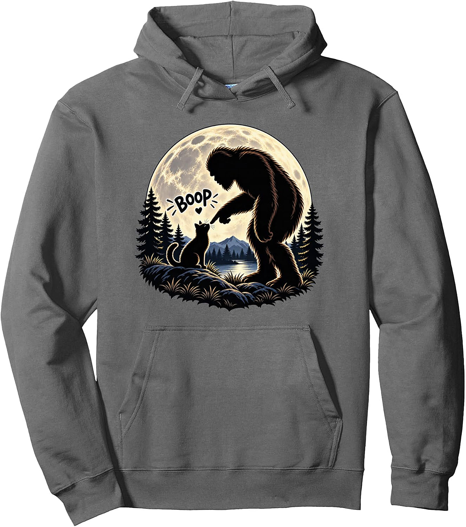 Boop Cat Bigfoot Hoodie | Funny Sasquatch Pullover
