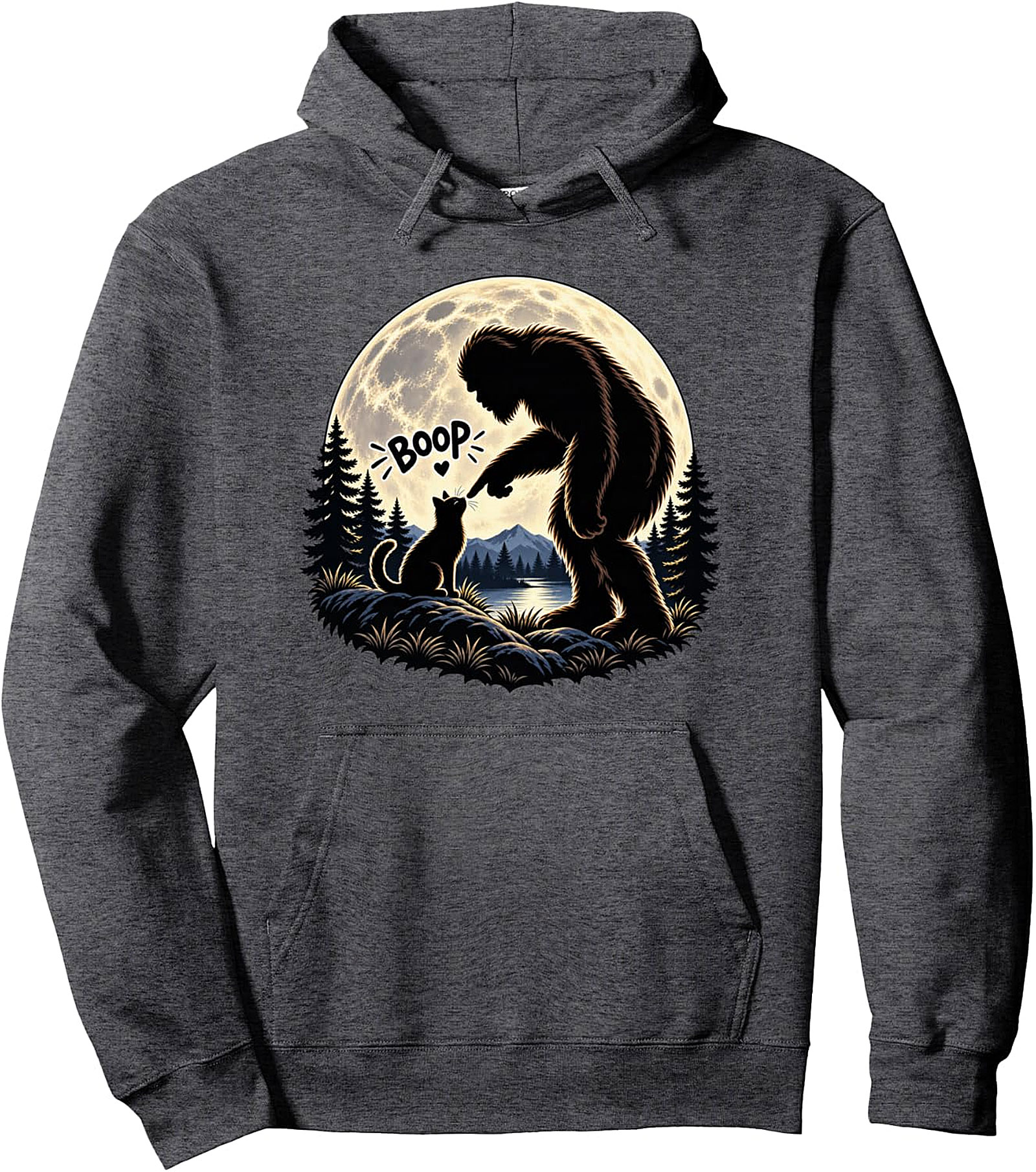 Boop Cat Bigfoot Hoodie | Funny Sasquatch Pullover