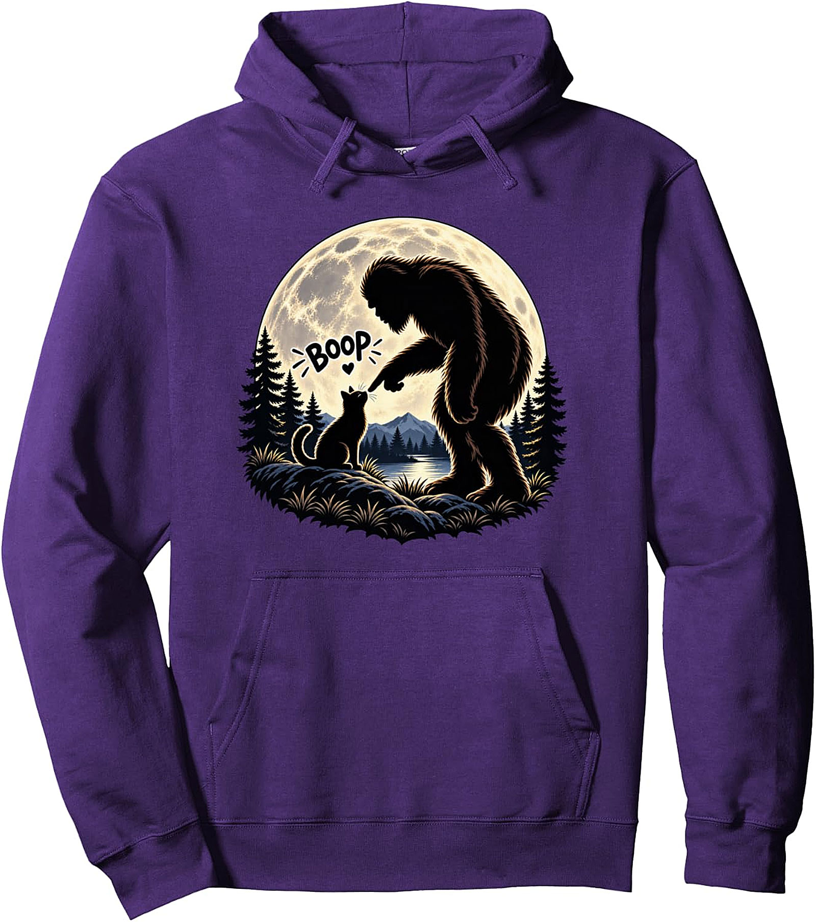 Boop Cat Bigfoot Hoodie | Funny Sasquatch Pullover
