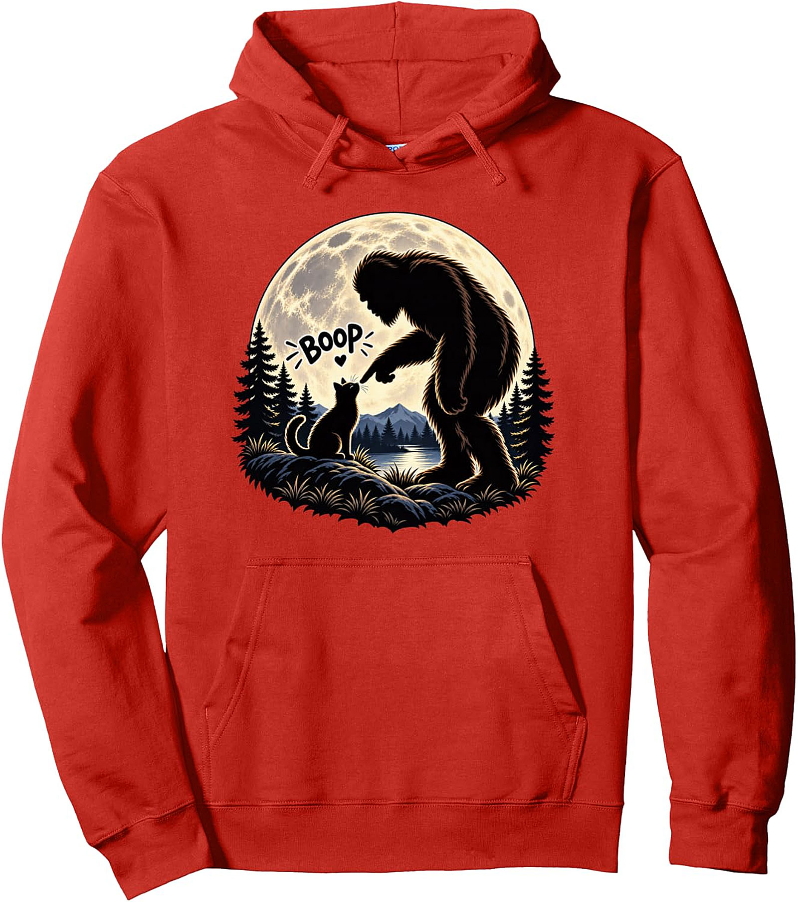 Boop Cat Bigfoot Hoodie | Funny Sasquatch Pullover