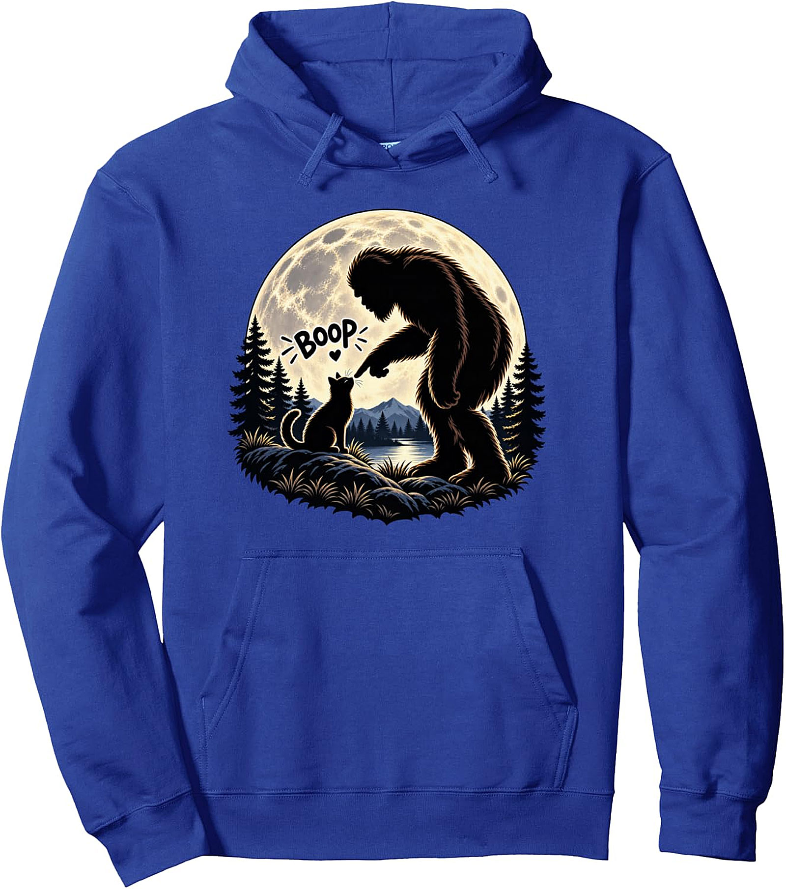 Boop Cat Bigfoot Hoodie | Funny Sasquatch Pullover