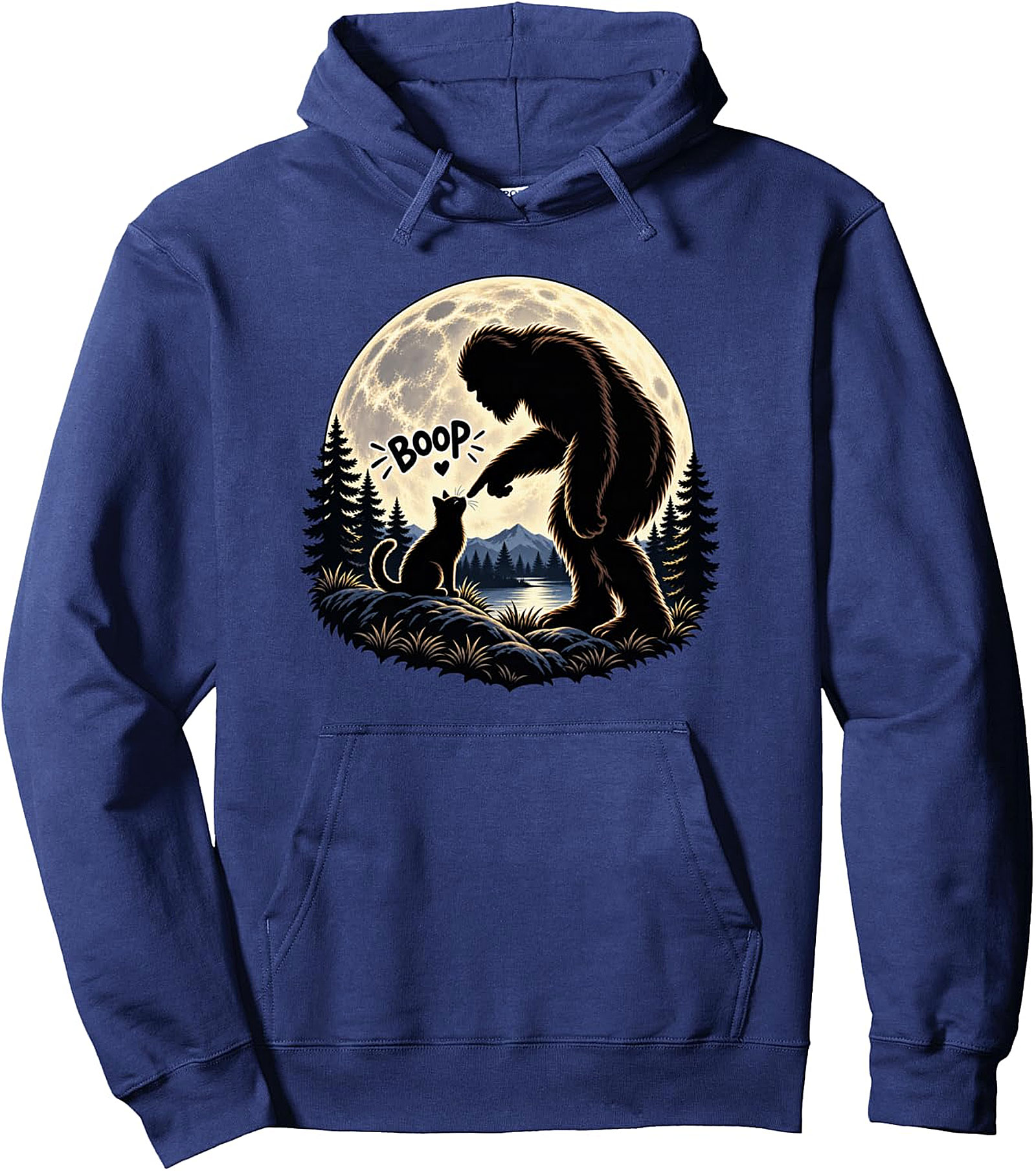 Boop Cat Bigfoot Hoodie | Funny Sasquatch Pullover