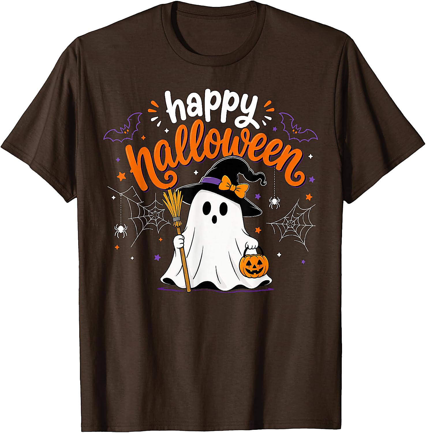 Happy Halloween Cute Ghost Witch T-Shirt | Spooky Season Tee