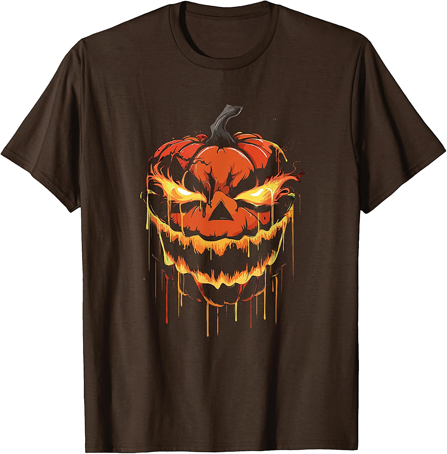 Scary Halloween Pumpkin Face T-Shirt | Spooky Jackolantern Tee