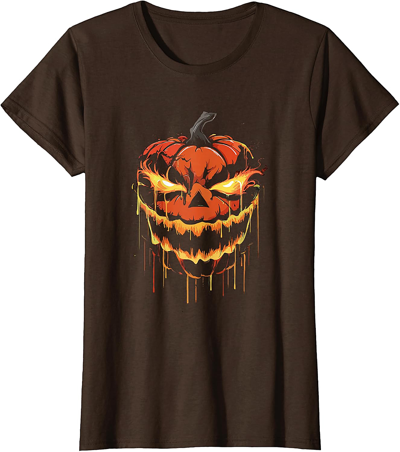 Scary Halloween Pumpkin Face T-Shirt | Spooky Jackolantern Tee