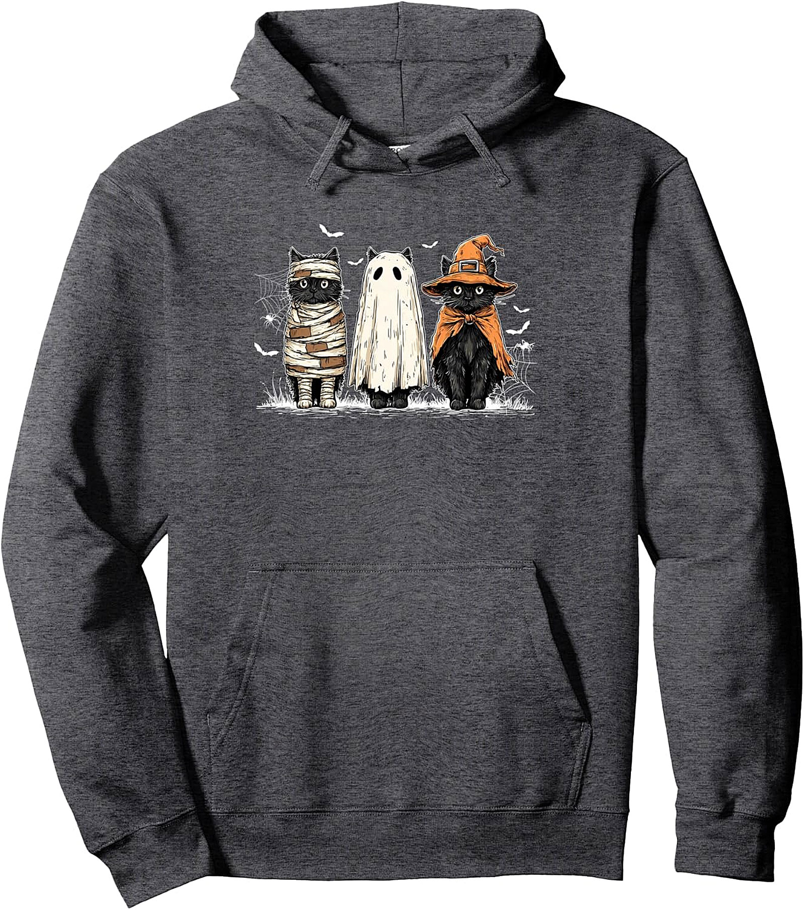 Halloween Cat Costume Pullover Hoodie | Cozy & Spooky