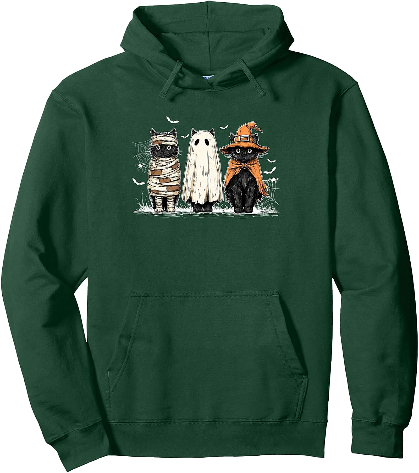 Halloween Cat Costume Pullover Hoodie | Cozy & Spooky