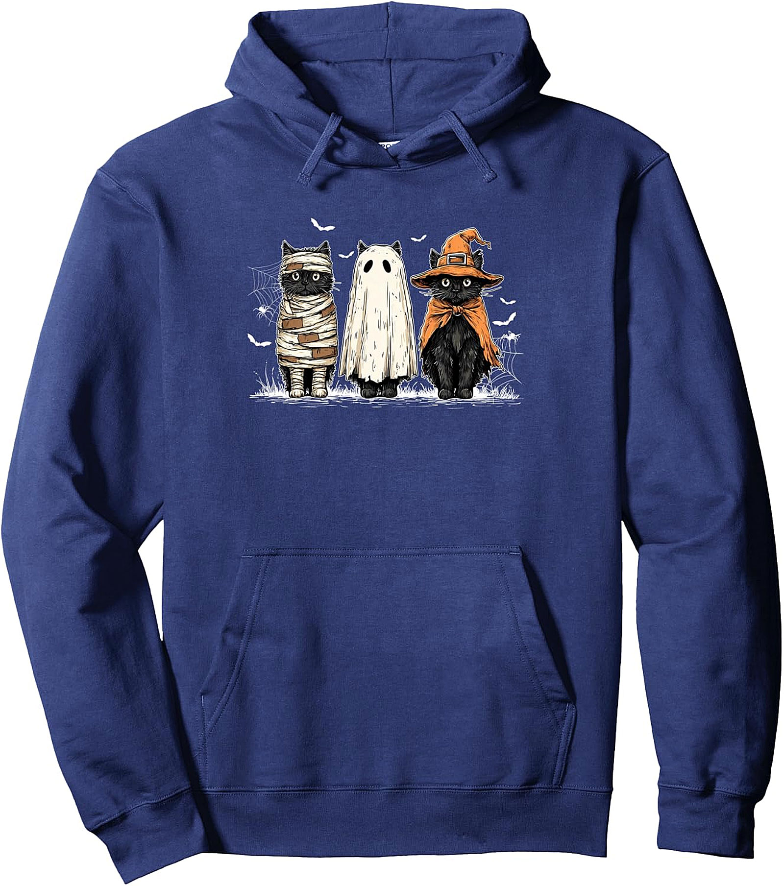 Halloween Cat Costume Pullover Hoodie | Cozy & Spooky