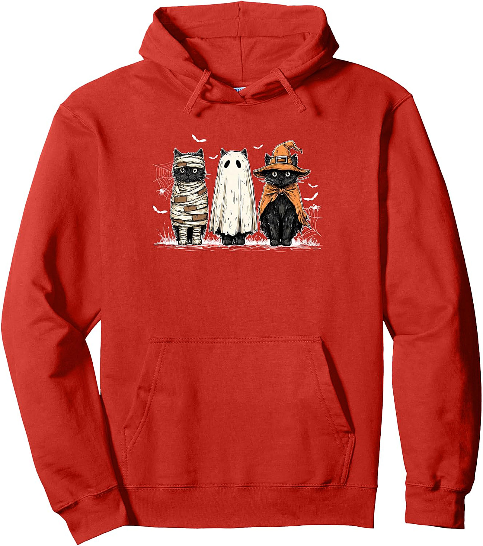 Halloween Cat Costume Pullover Hoodie | Cozy & Spooky