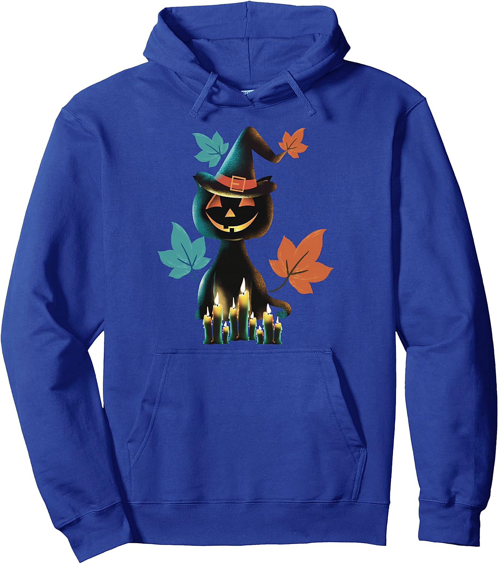 Cute Pumpkin Cat Witch Halloween Spooky Pullover Hoodie