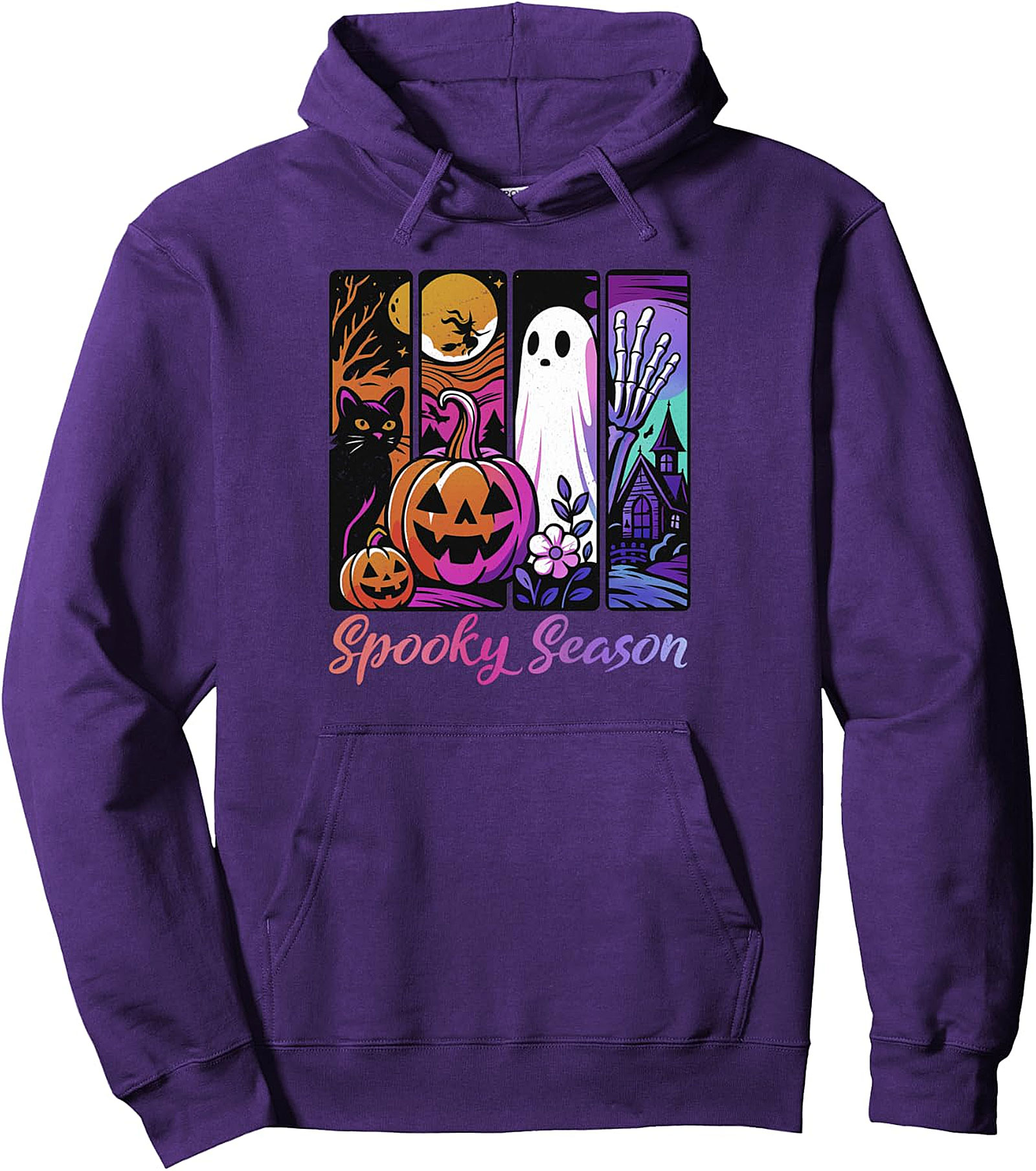 Spooky Season Vintage Halloween Pullover Hoodie