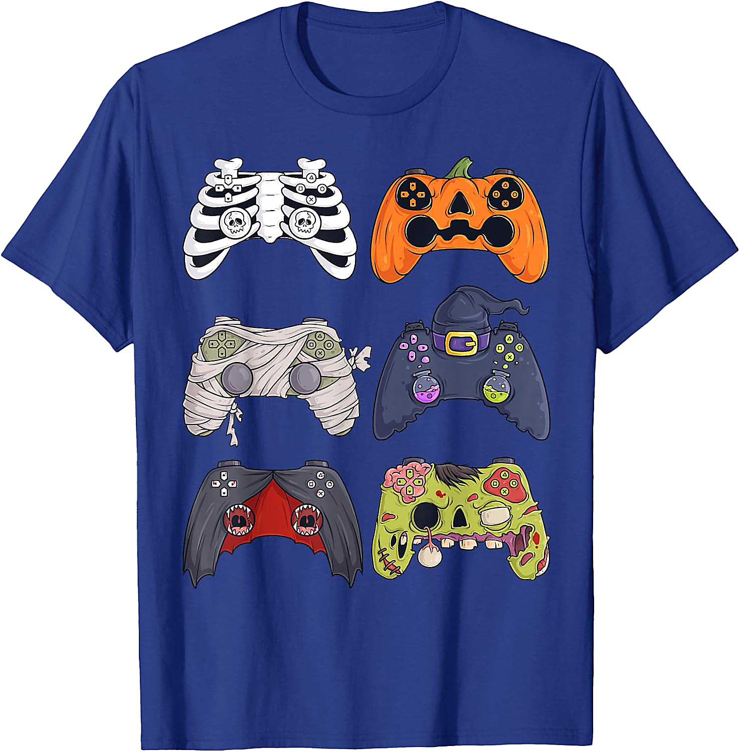 Halloween Gaming Controllers T-Shirt | Spooky Gamer Tee